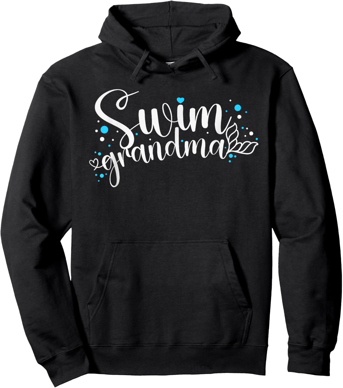 Swim Grandma Proud Swimming Grandma Of A Swimmer Grandmother Hoodie - Hoodie | Black