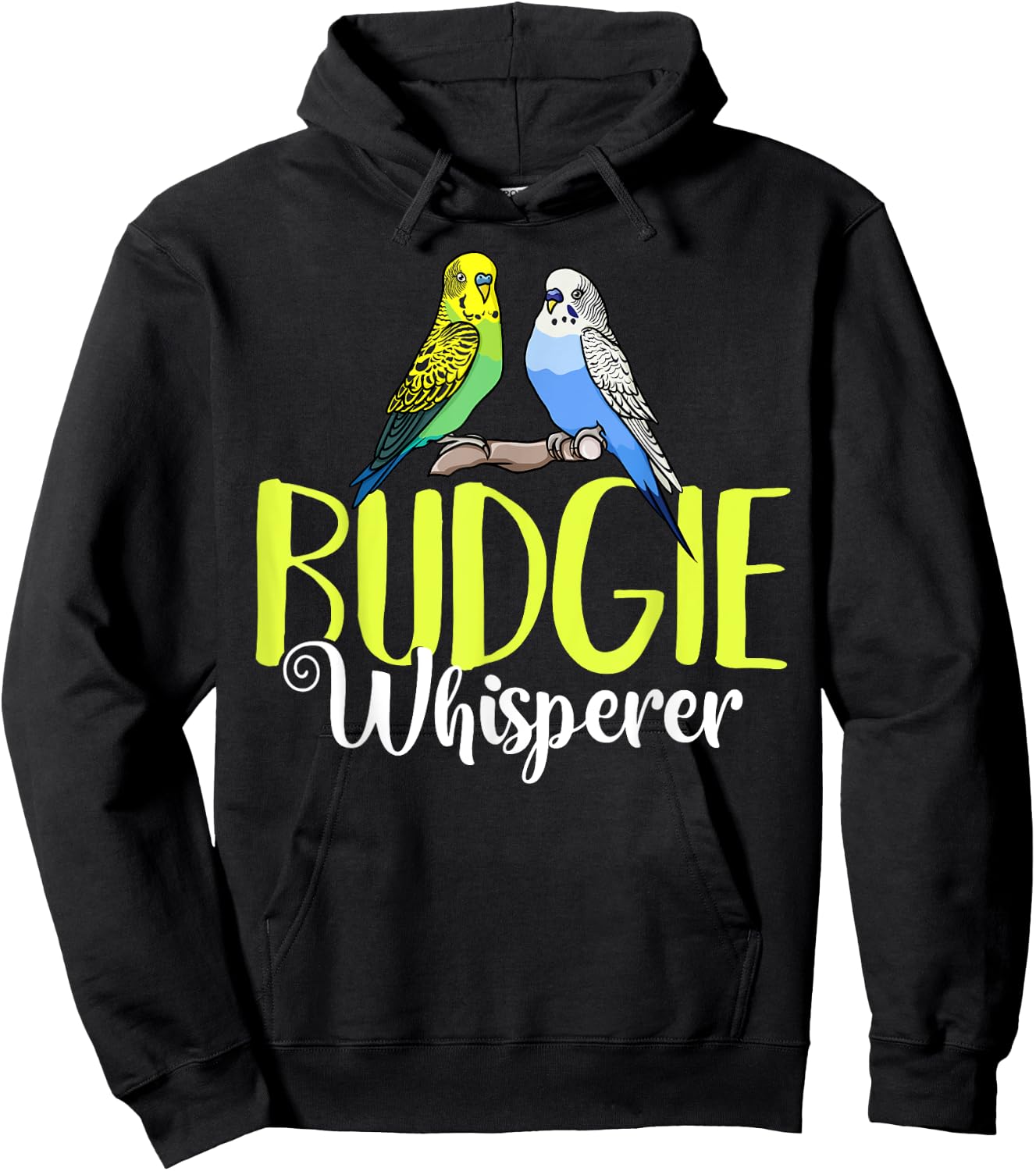 Budgie Bird Budgerigar Parakeet Cage Hoodie - Hoodie | Black
