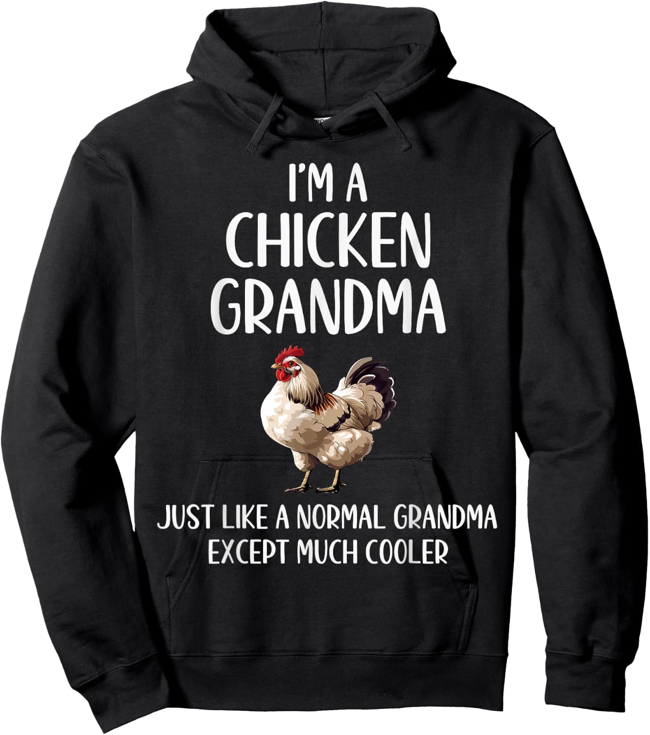 Chicken Grandma Definition Chicken Lovers Farmer Mothers Day Hoodie - Hoodie | Black