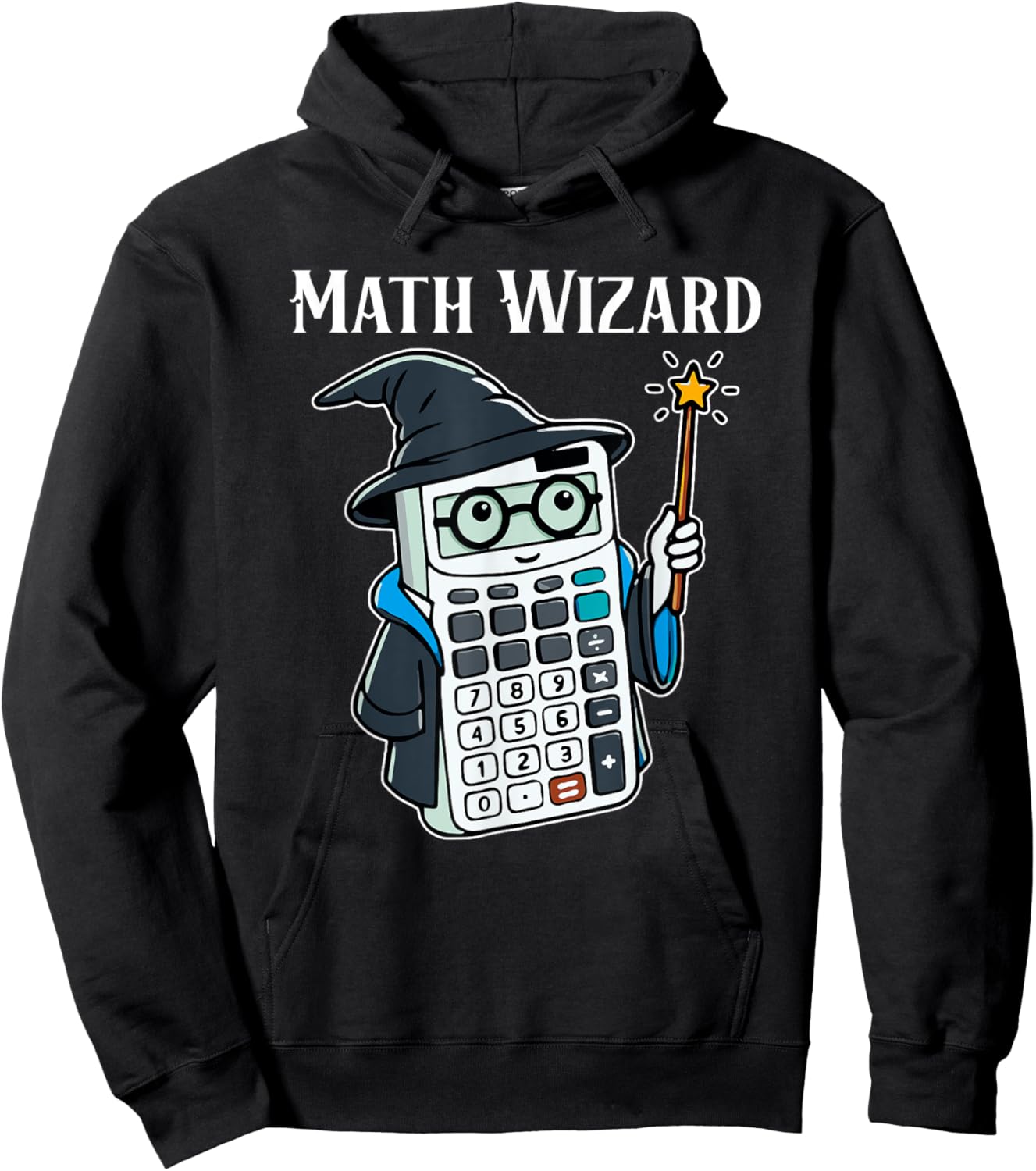 Math Wizard Calculator Funny Math Teacher Hoodie - Hoodie | Black