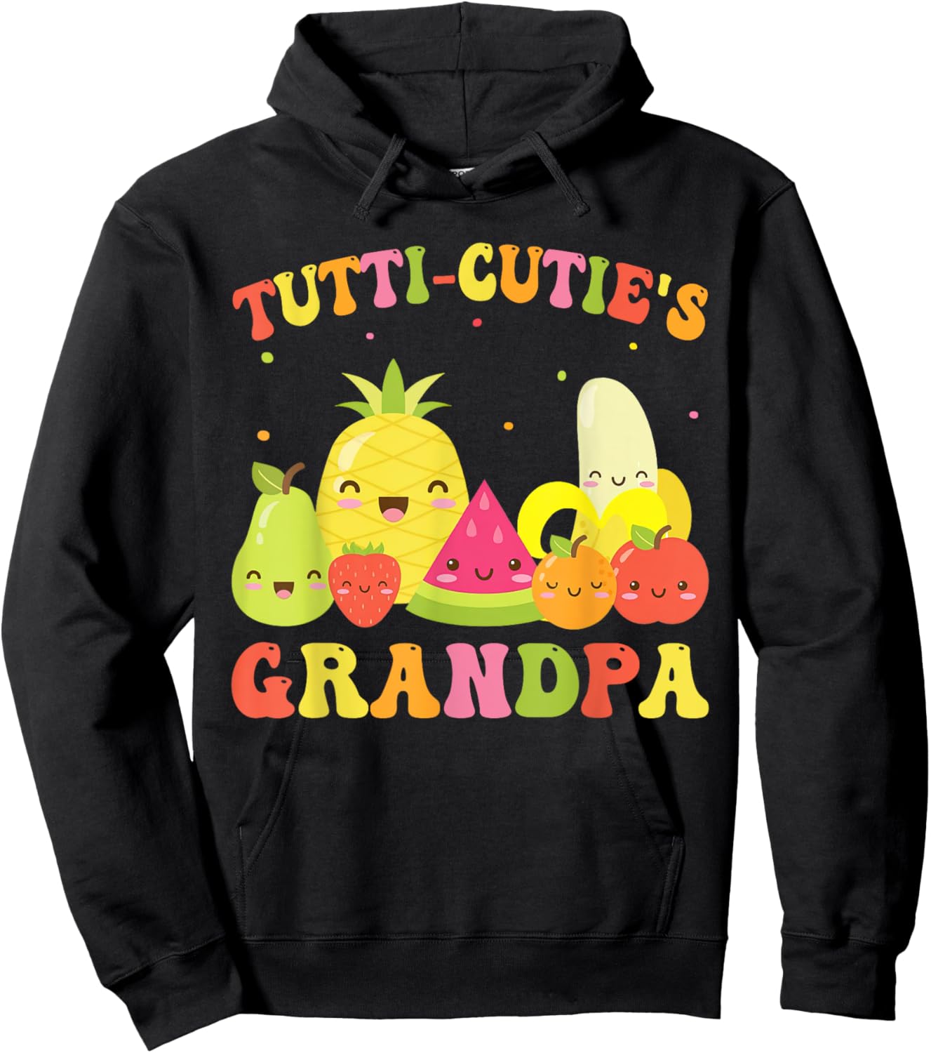 Tutti Frutti Grandpa Birthday Family Outfit Twotti Hoodie - Hoodie | Black