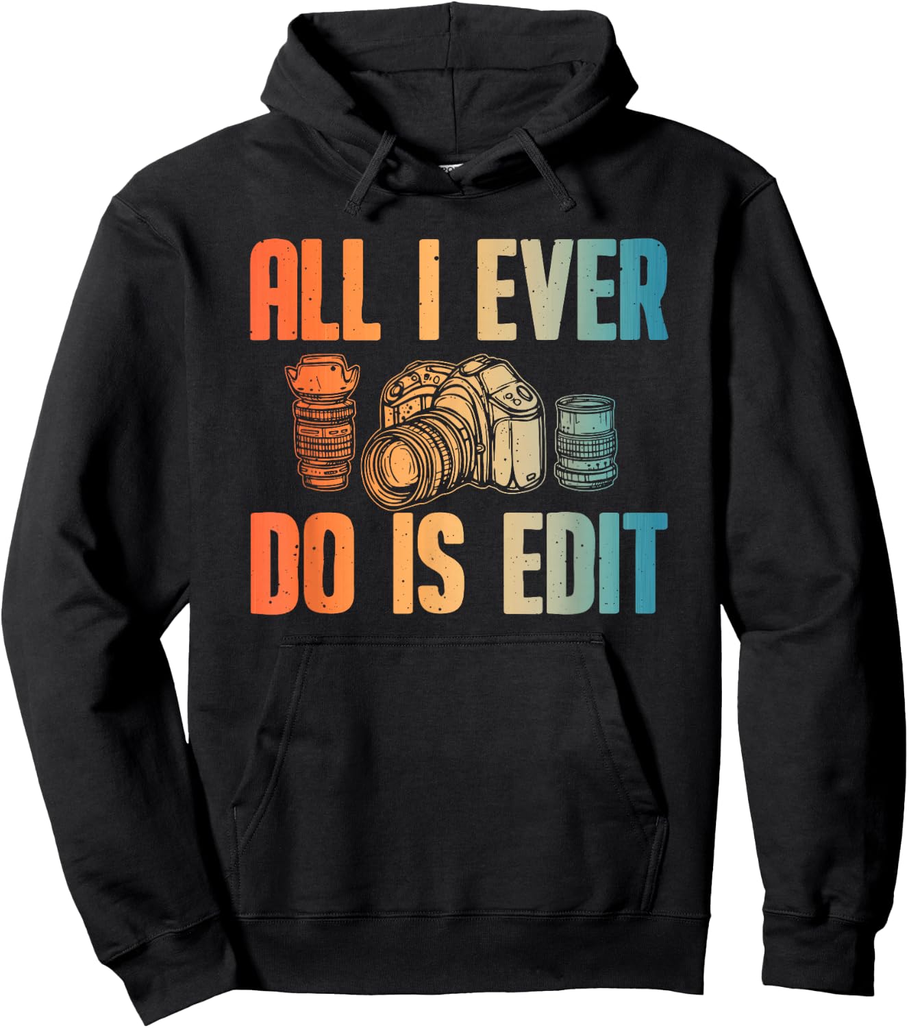 Cool Photography Art Women Photographer Camera Lover Hoodie - Hoodie | Black