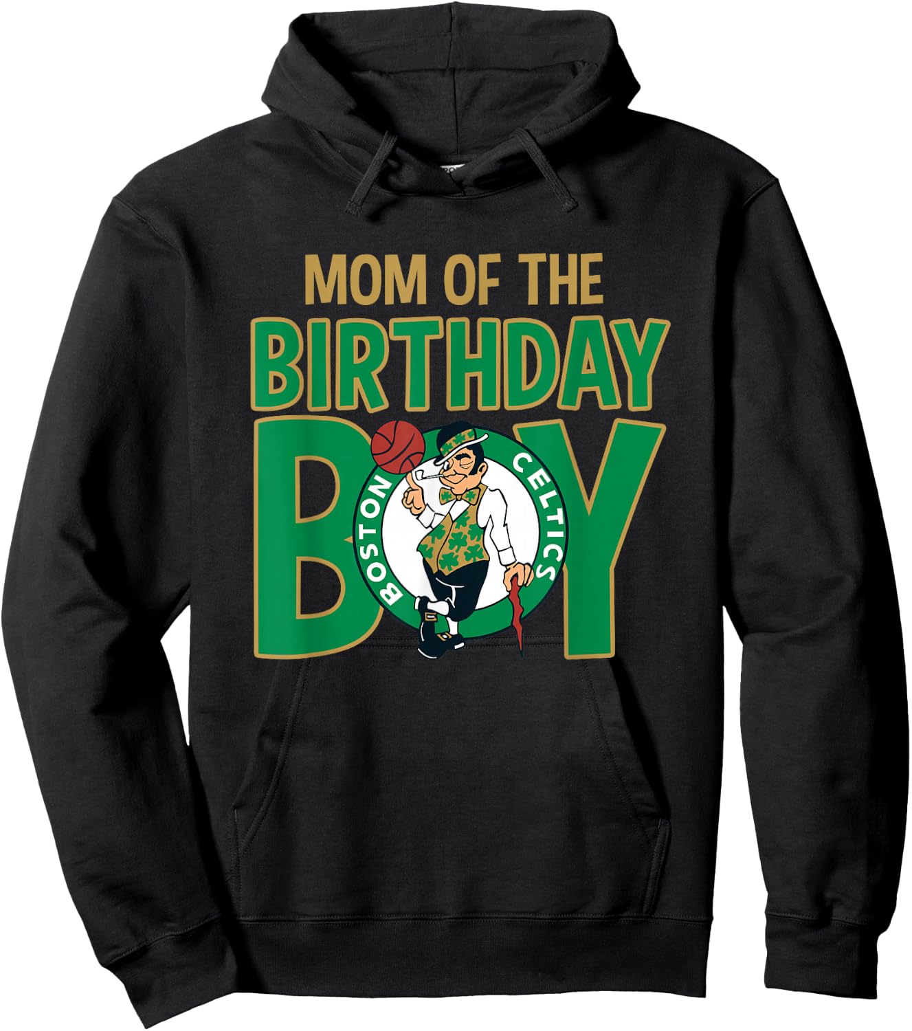 NBA Boston Celtics Mom Of The Birthday Boy Hoodie - Hoodie | Black