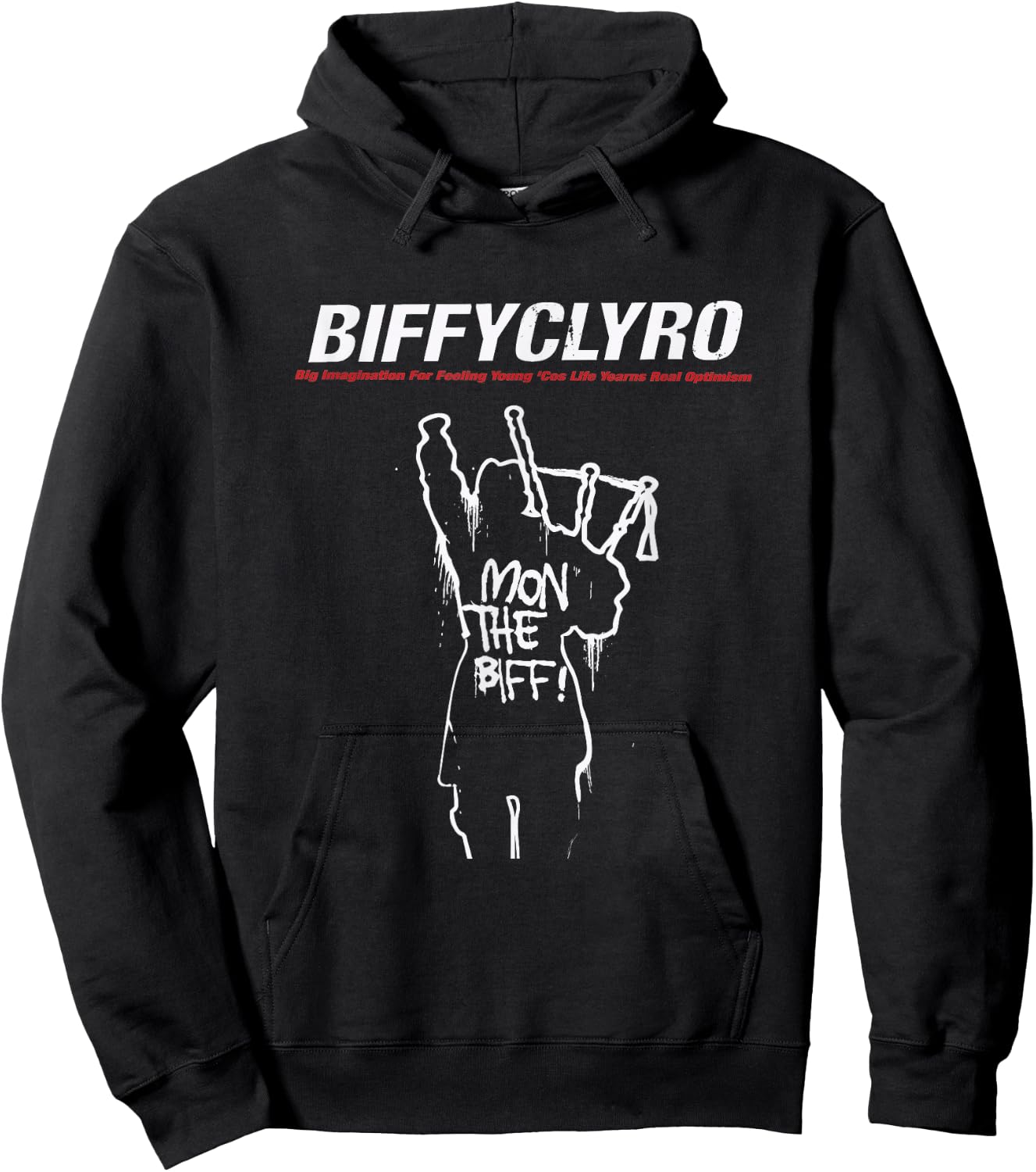 Biffy Clyro Mon the Biff Black Hoodie - Hoodie | Black