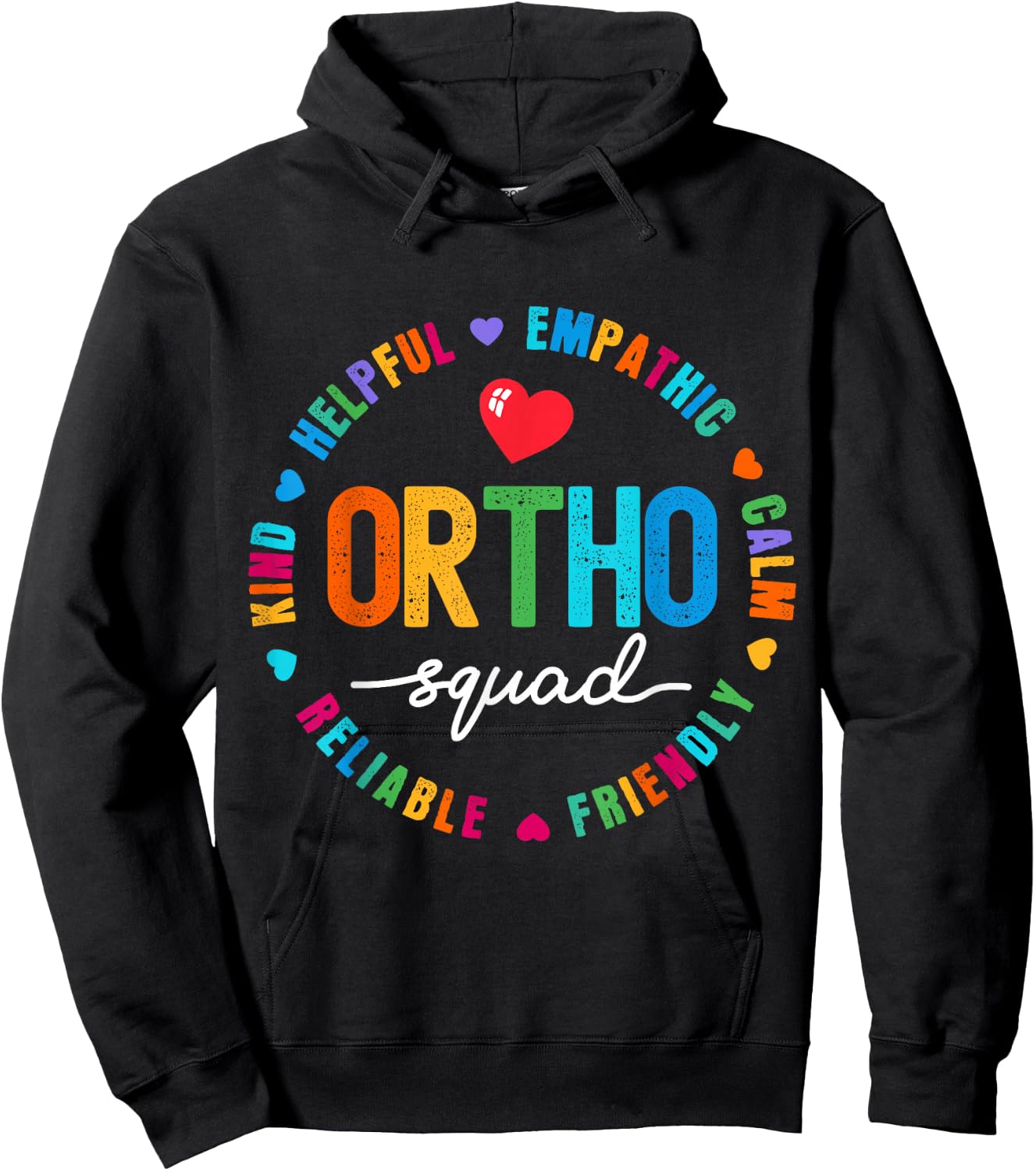 Tie Dye Ortho Squad Orthopedics Nurse Doctor Assistant Hoodie - Hoodie | Black