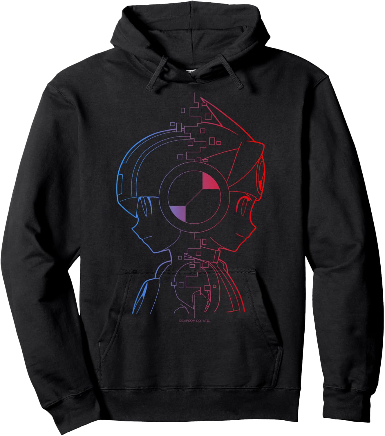 MEGA MAN BATTLE NETWORK MegaMan & Lan Hoodie - Hoodie | Black