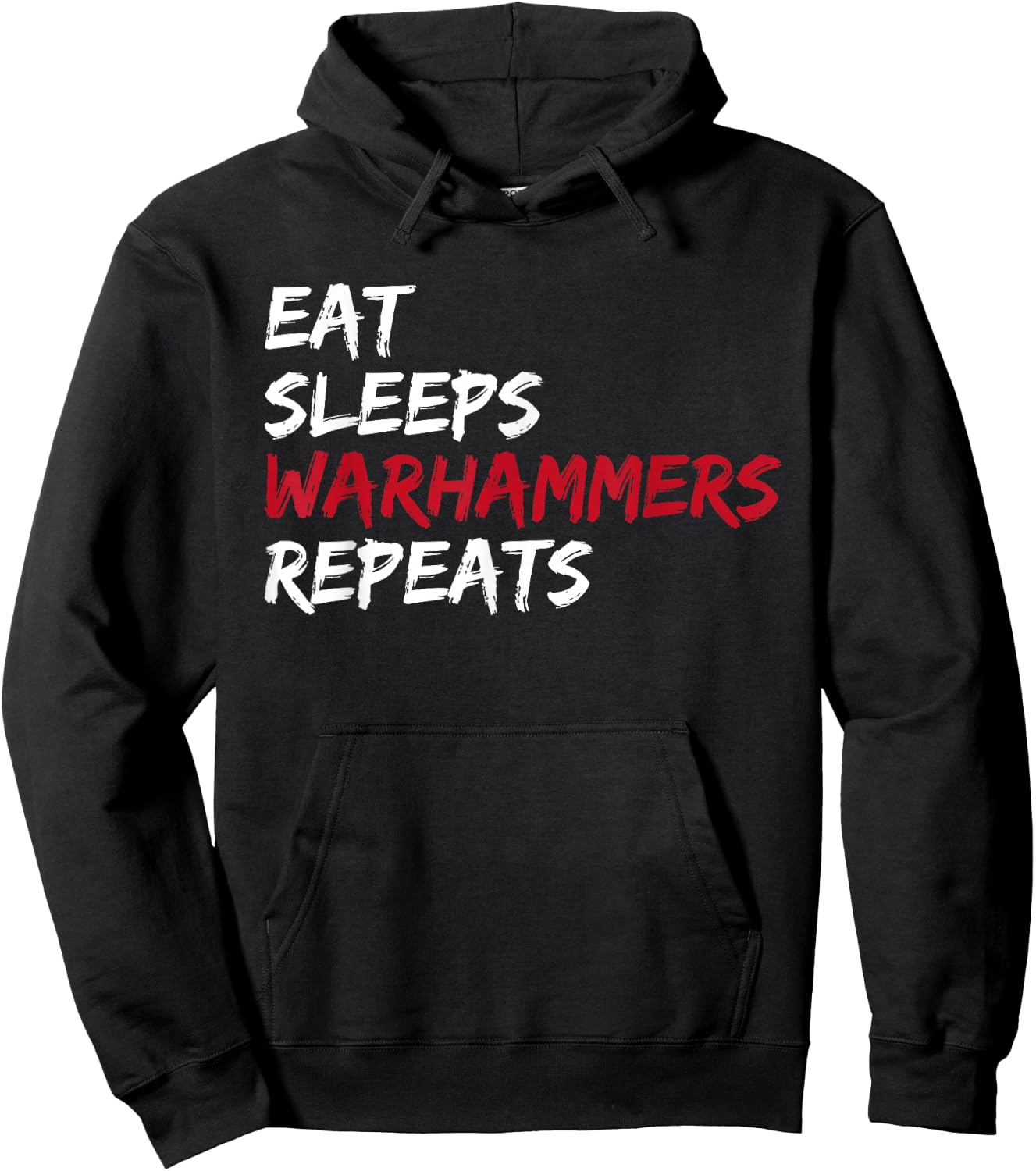 Vintage Eat Sleeps Warhammers Repeats Hoodie - Hoodie | Black