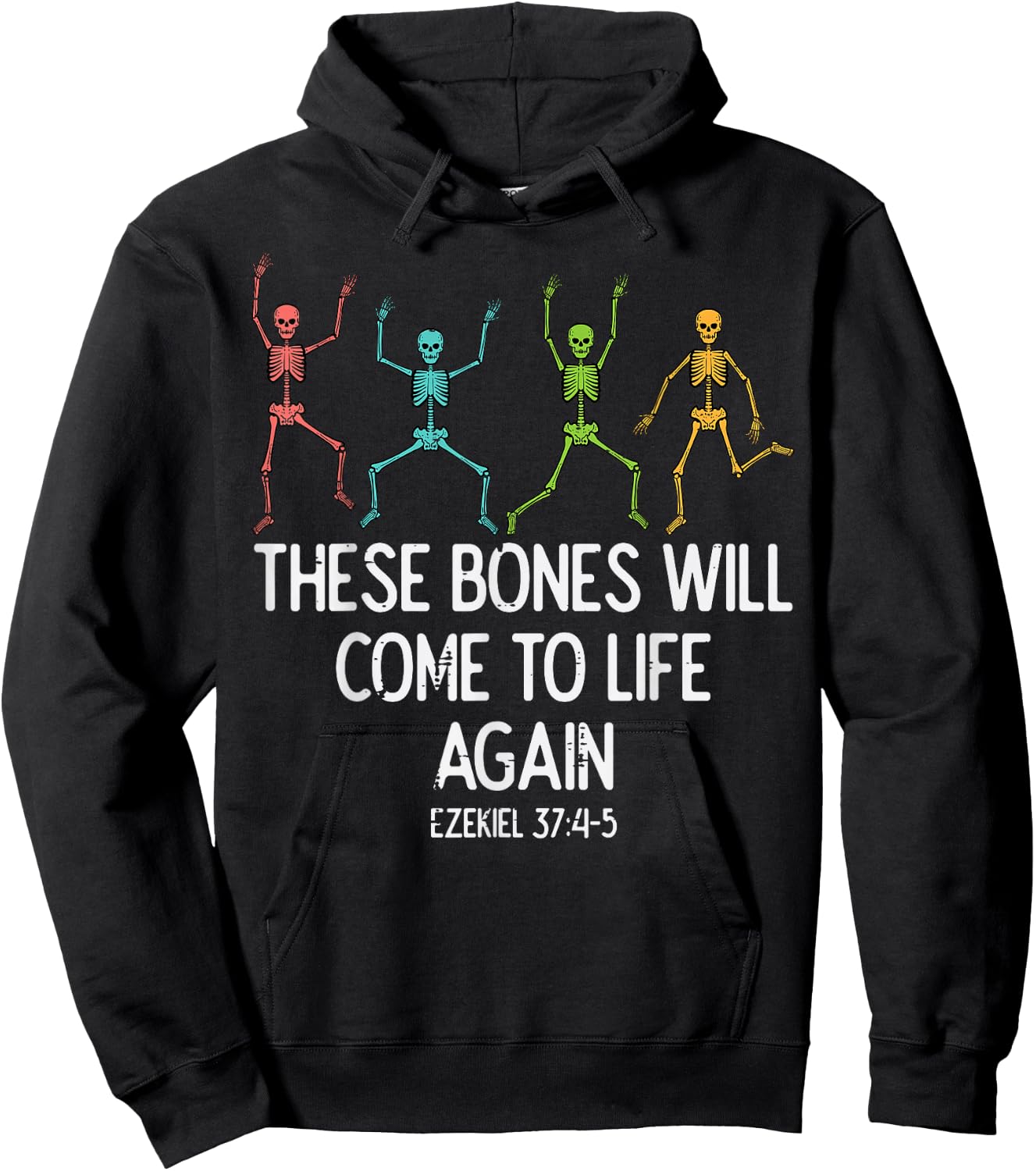Halloween Skeleton Funny Christian Men Women Kids Hoodie - Hoodie | Black