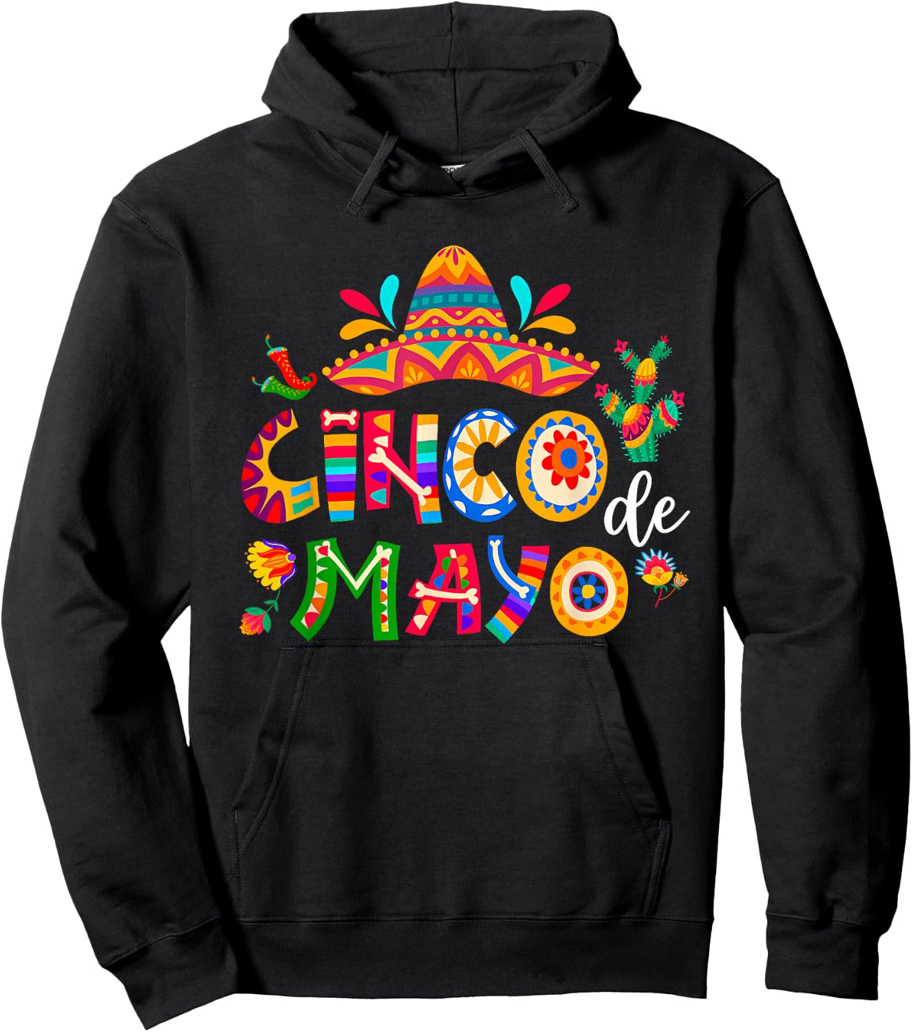 Cinco De Mayo Mexican Fiesta 5 De Mayo Men Women Hoodie - Hoodie | Black