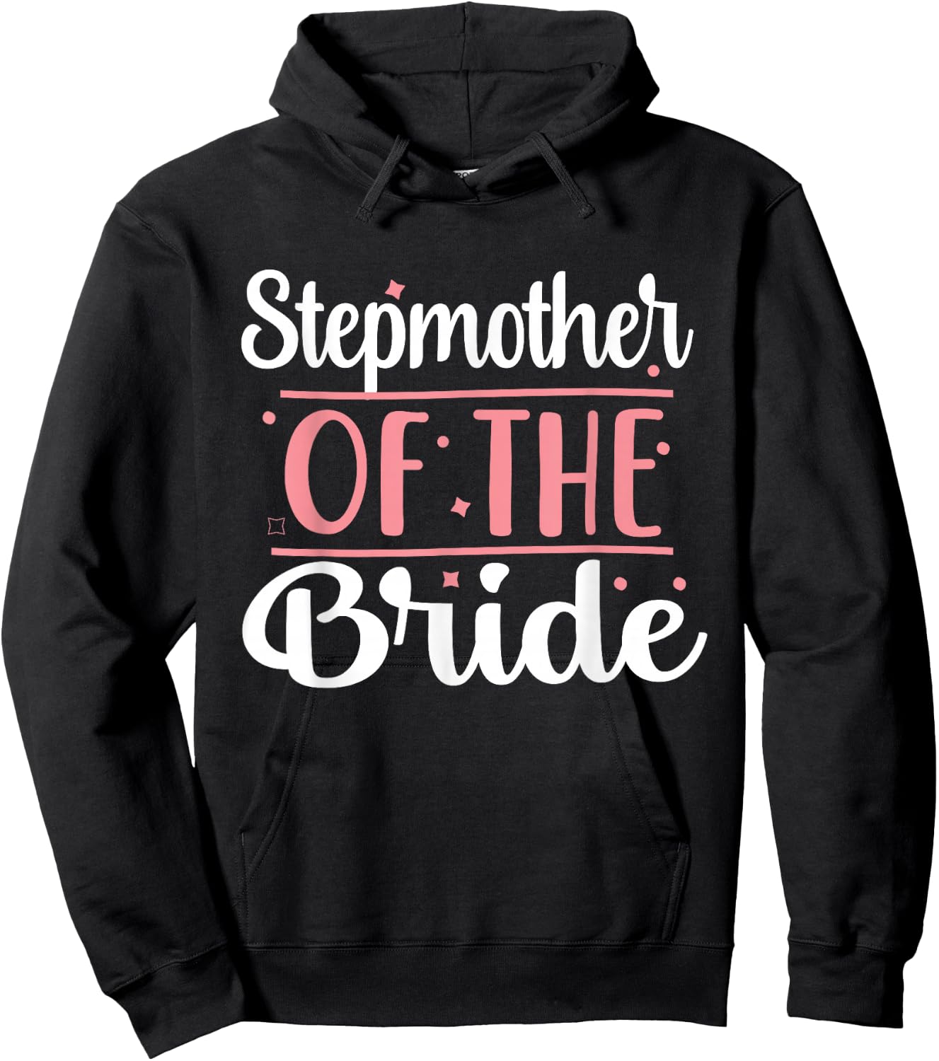 Stepmother Bridal Shower Wedding flowers Stepmom of Bride Hoodie - Hoodie | Black