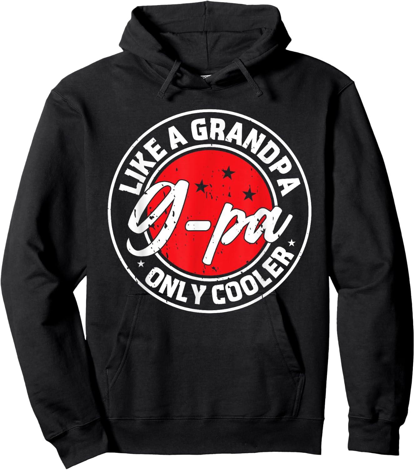 G-Pa Like A Grandpa Only Cooler Retro Men Father's Day Hoodie - Hoodie | Black