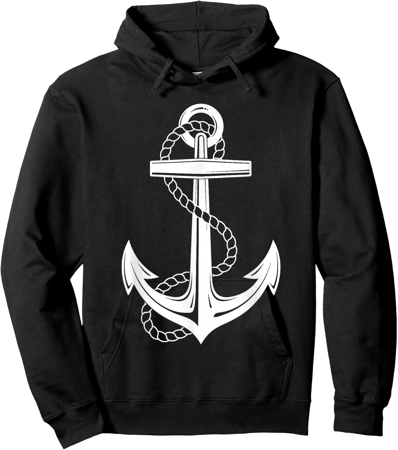 Sailor costume anchor Captain sailing men women children Hoodie - Hoodie | Black