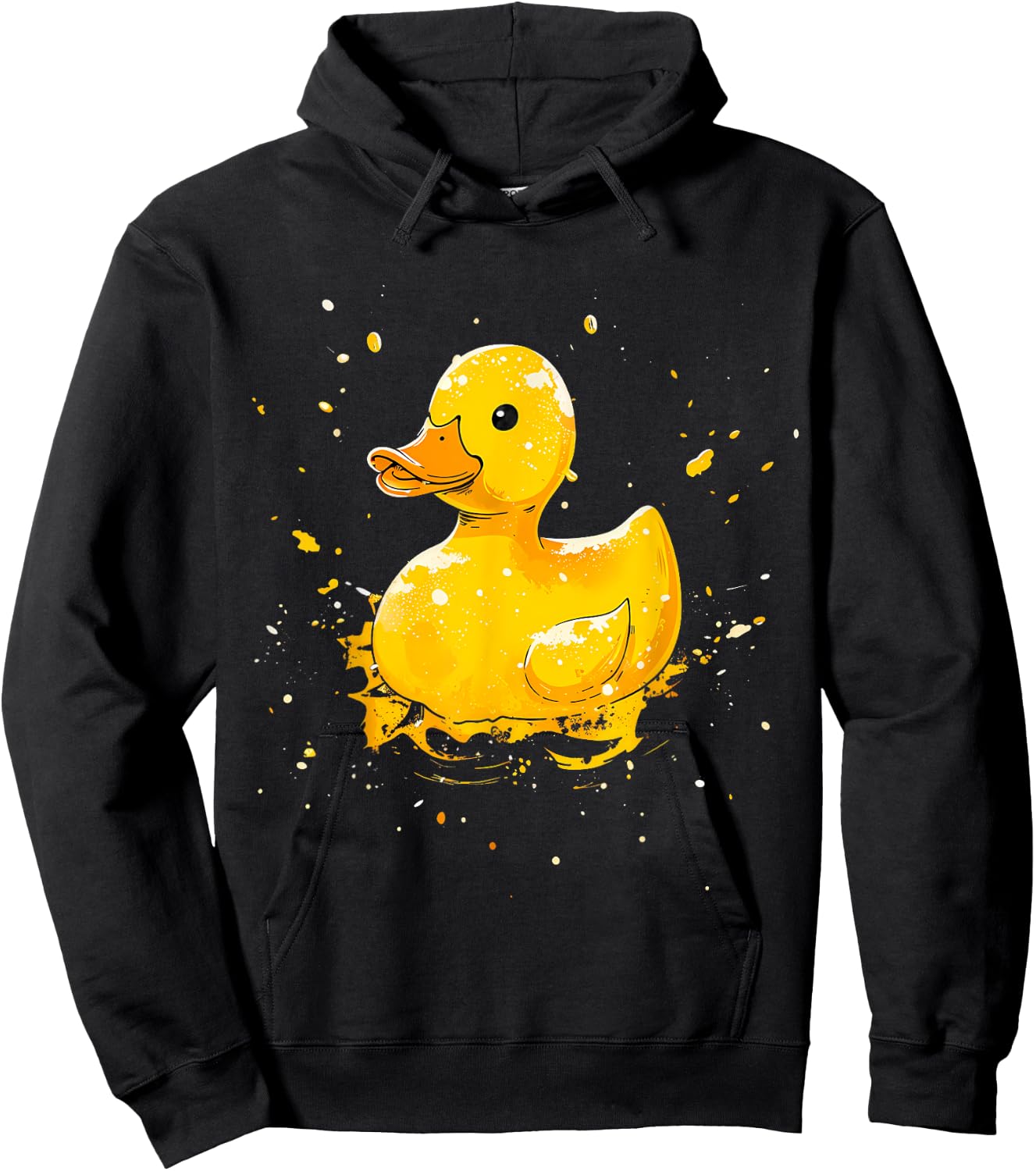 Rubber Duck Watercolor Rubber Duckling Rubber Duck Lover Hoodie - Hoodie | Black