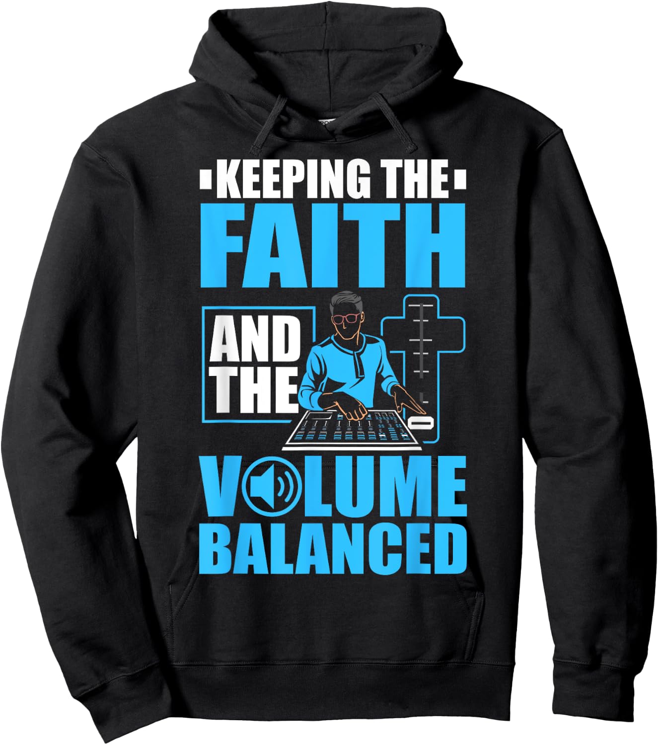 Recording Engineer Audio Church Sound Tech Church Sound Guy Hoodie - Hoodie | Black