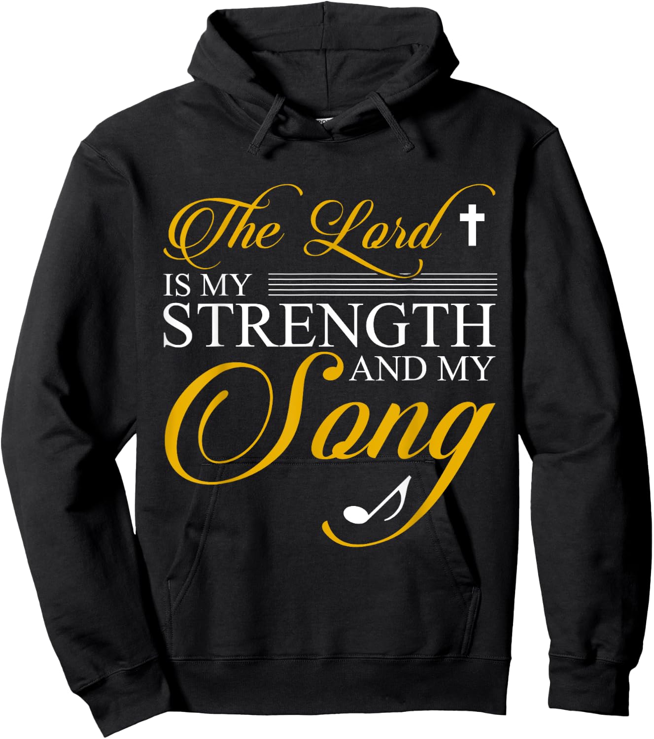 The lord is my strength and my song Hoodie - Hoodie | Black