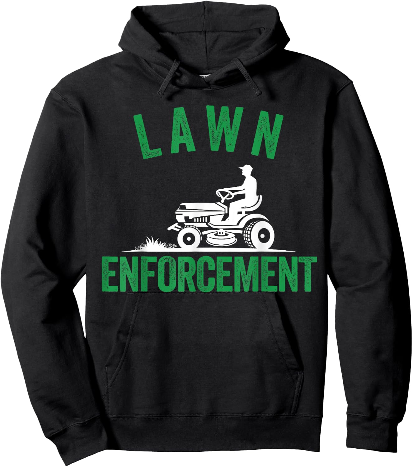 Lawn Enforcement, Lawn Aficionado Lawn Care Lover Lawn Pride Hoodie - Hoodie | Black