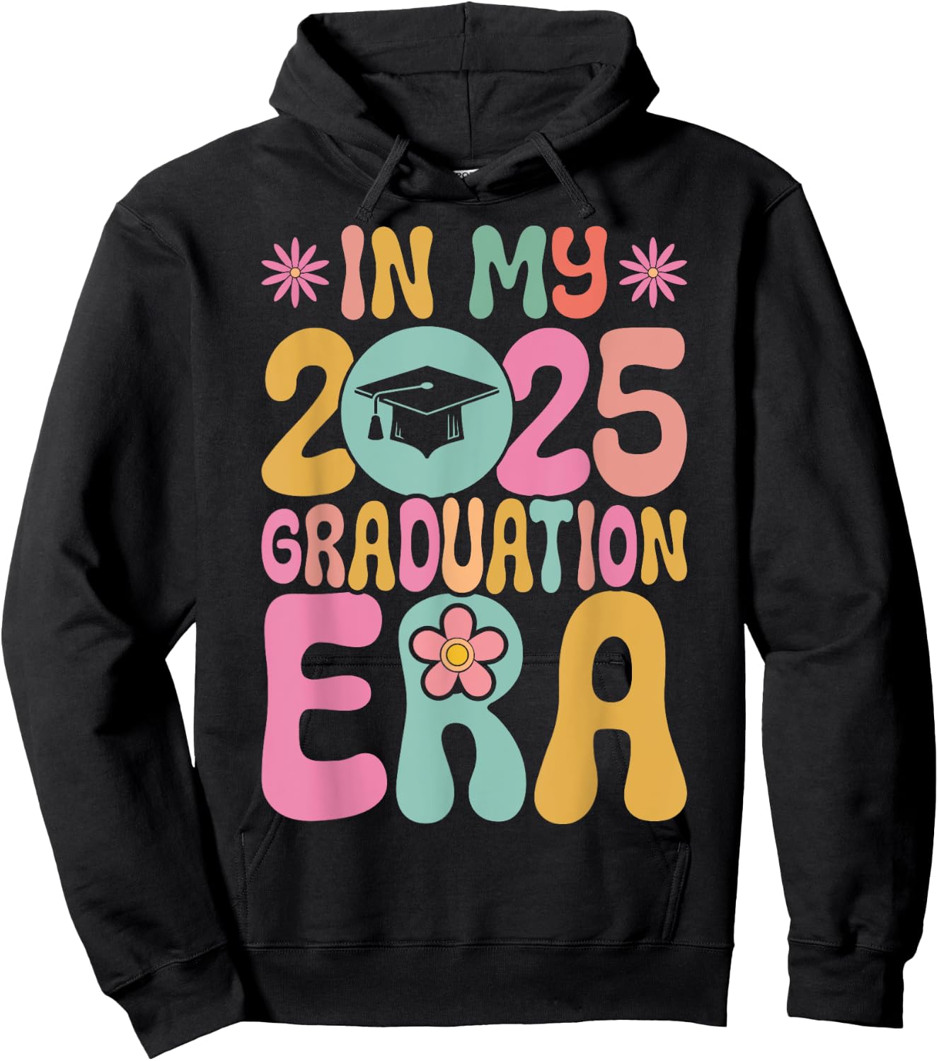 In My Graduation Era Class Of 2025 School Graduation Hoodie - Hoodie | Black