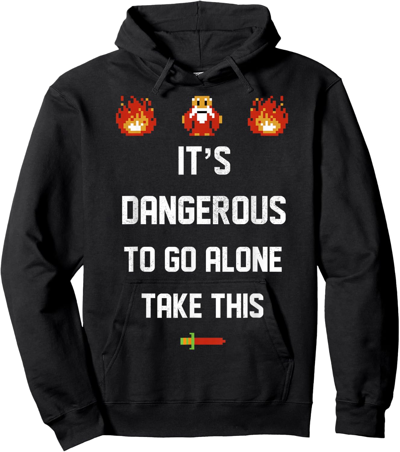 Legend Of Zelda It's Dangerous To Go Alone Take This Hoodie - Hoodie | Black