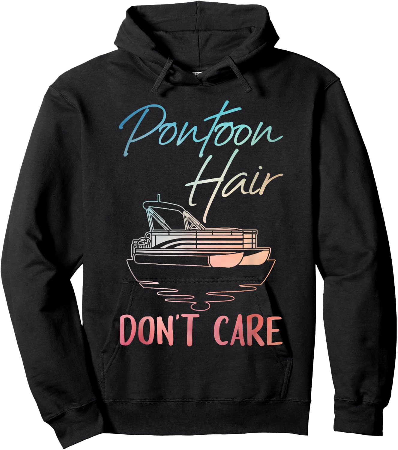 Cool Pontoon Boat Design Women Pontoon Boat Captain Hoodie - Hoodie | Black