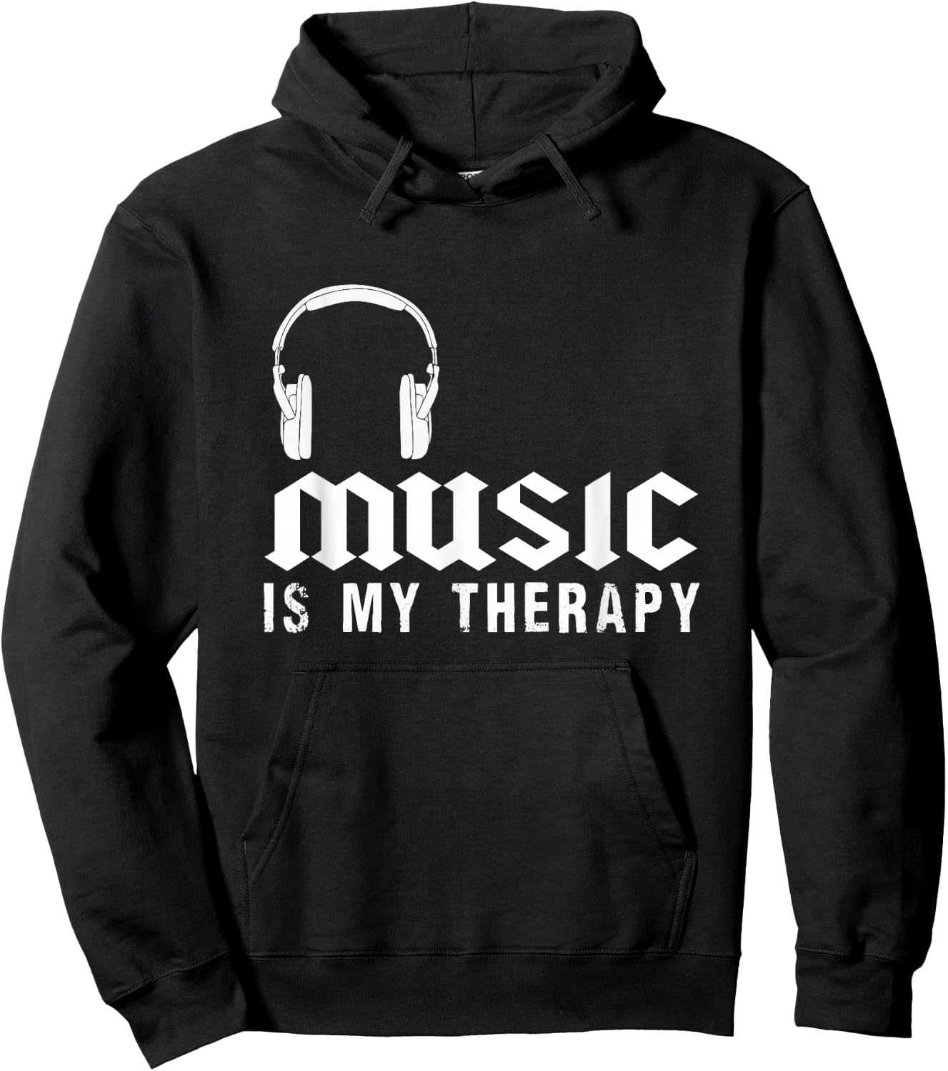 Music Is My Therapy Musician Hoodie - Hoodie | Black