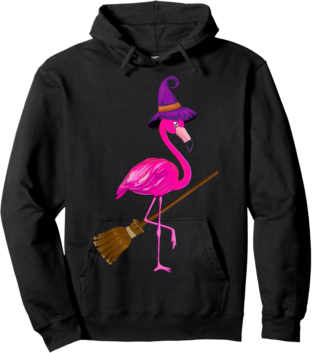 Happy Halloween Pumpkin Flamingo - Flamingo Lover Halloween Hoodie - Hoodie | Black