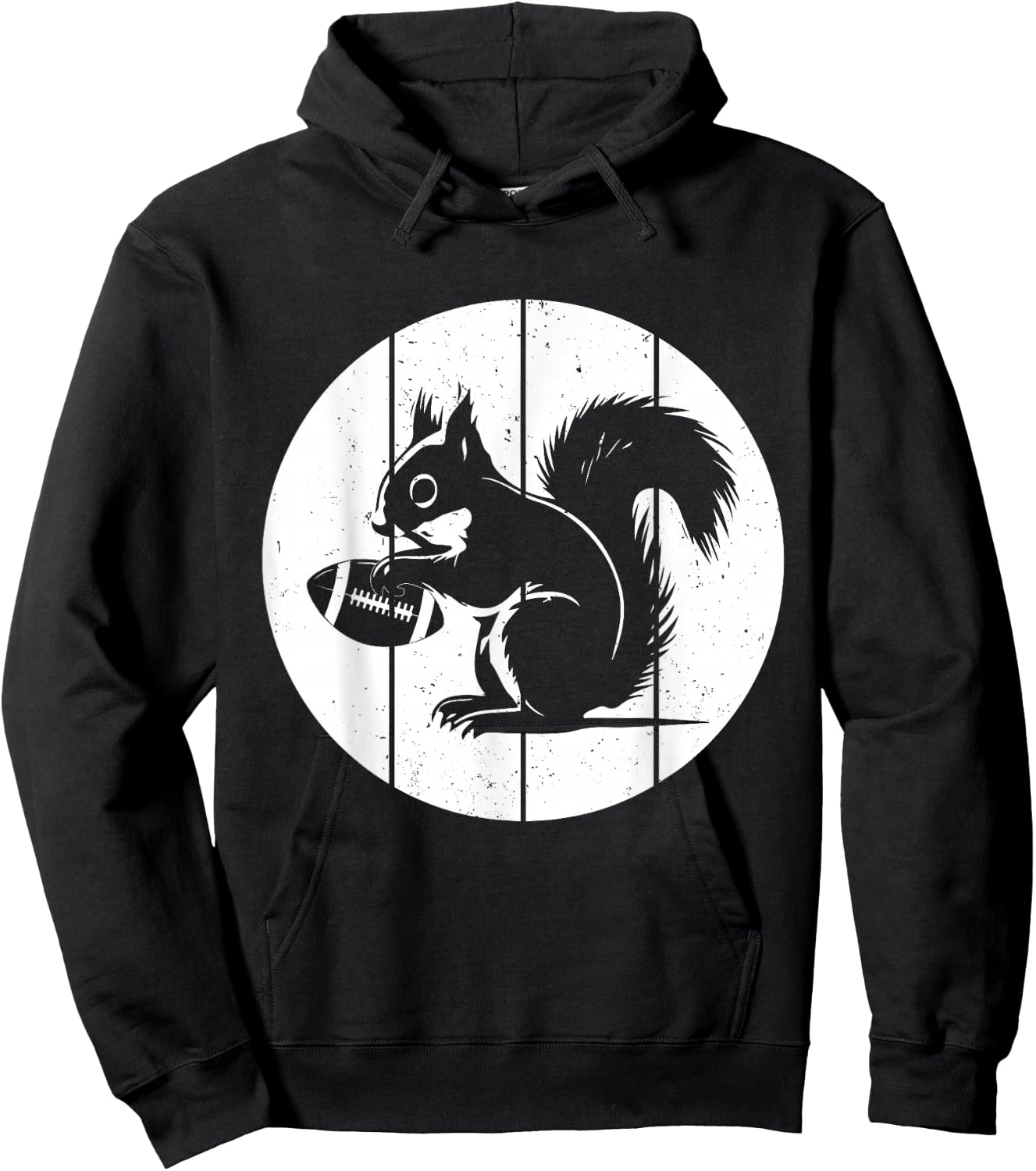 American Football Squirrel Football Player Squirrel Hoodie - Hoodie | Black