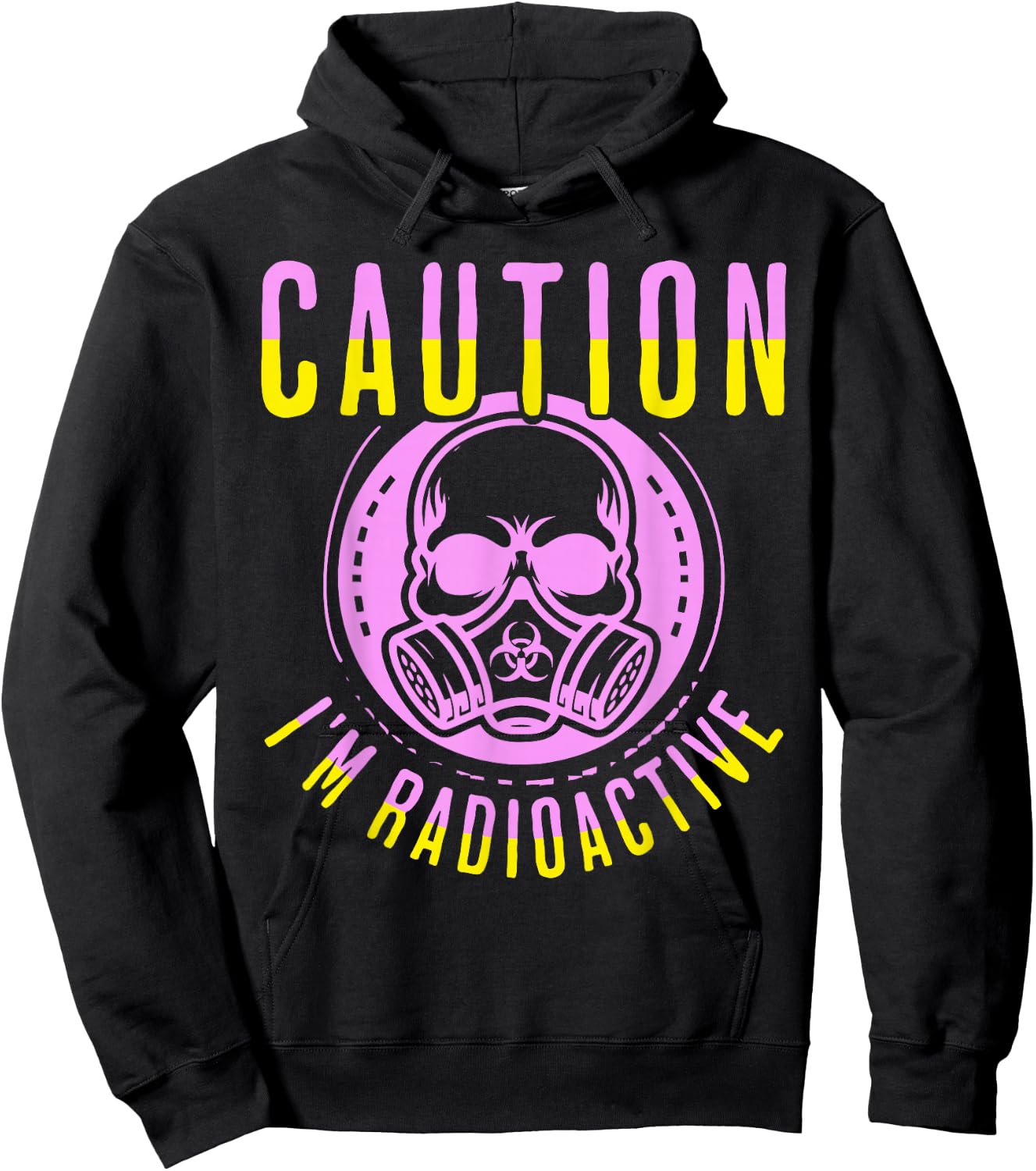 Caution I'm Radioactive Funny Cancer Warrior Chemo Radiation Hoodie - Hoodie | Black