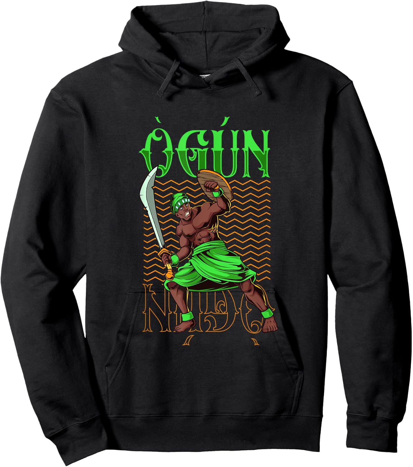 Famous gods of the Yoruba - Ogun Hoodie - Hoodie | Black