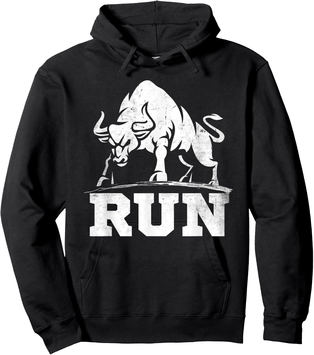 Running Bull Raging Bulls Run Bullfight Cowboys Lover Animal Hoodie - Hoodie | Black