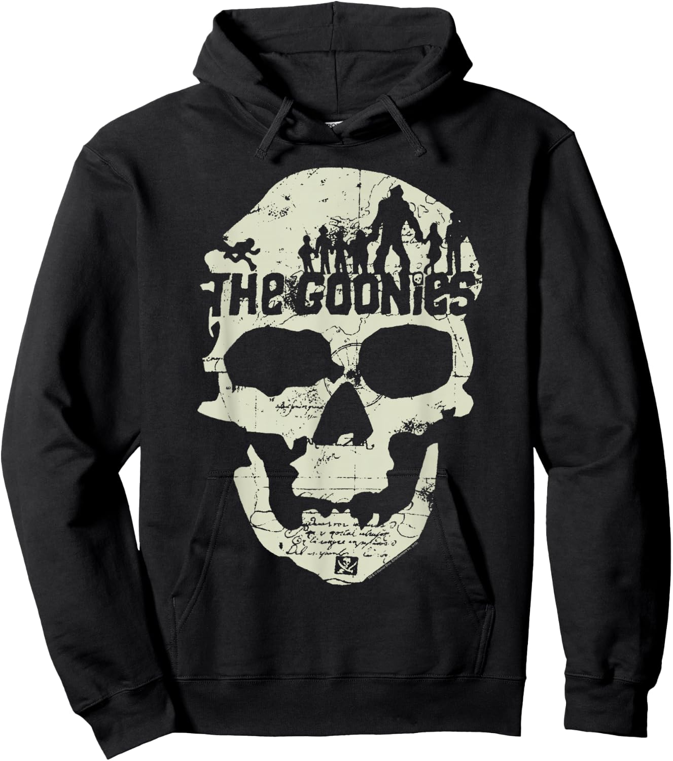 The Goonies Skull Map Hoodie - Hoodie | Black