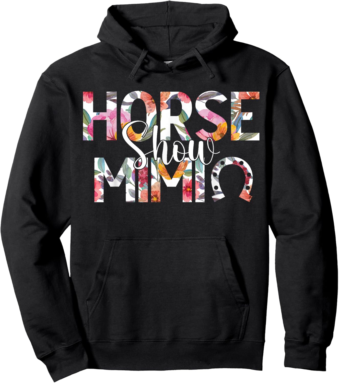 Horse Show Mimi Grandma Equestrian Mimi Hoodie - Hoodie | Black