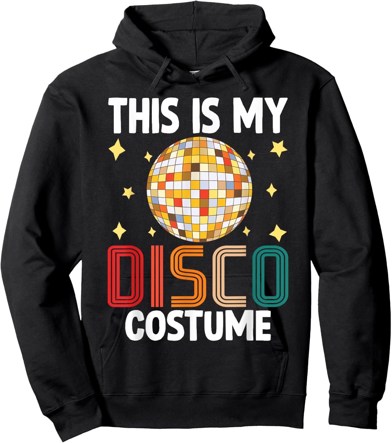 This Is My Disco Costume - 1970s Funky Party 70s Groove Hoodie - Hoodie | Black