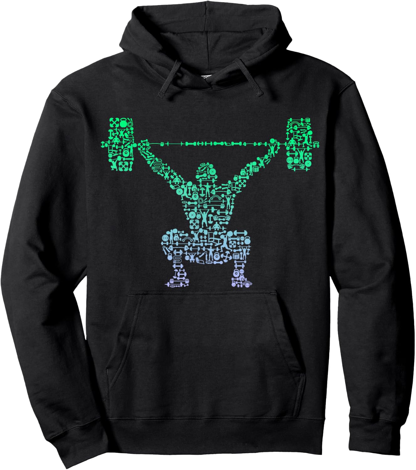 Boys Gym Shirt | Bodybuilder Shirt | Weightlifting Hoodie - Hoodie | Black