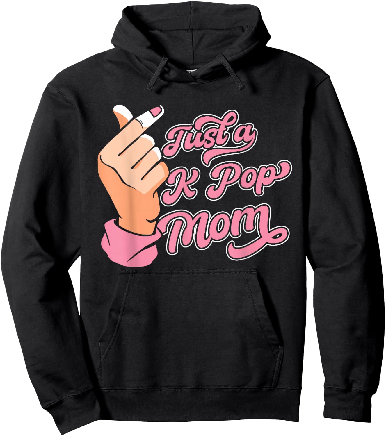 K Pop Korean Music - Just A Kpop Mom Hoodie - Hoodie | Black