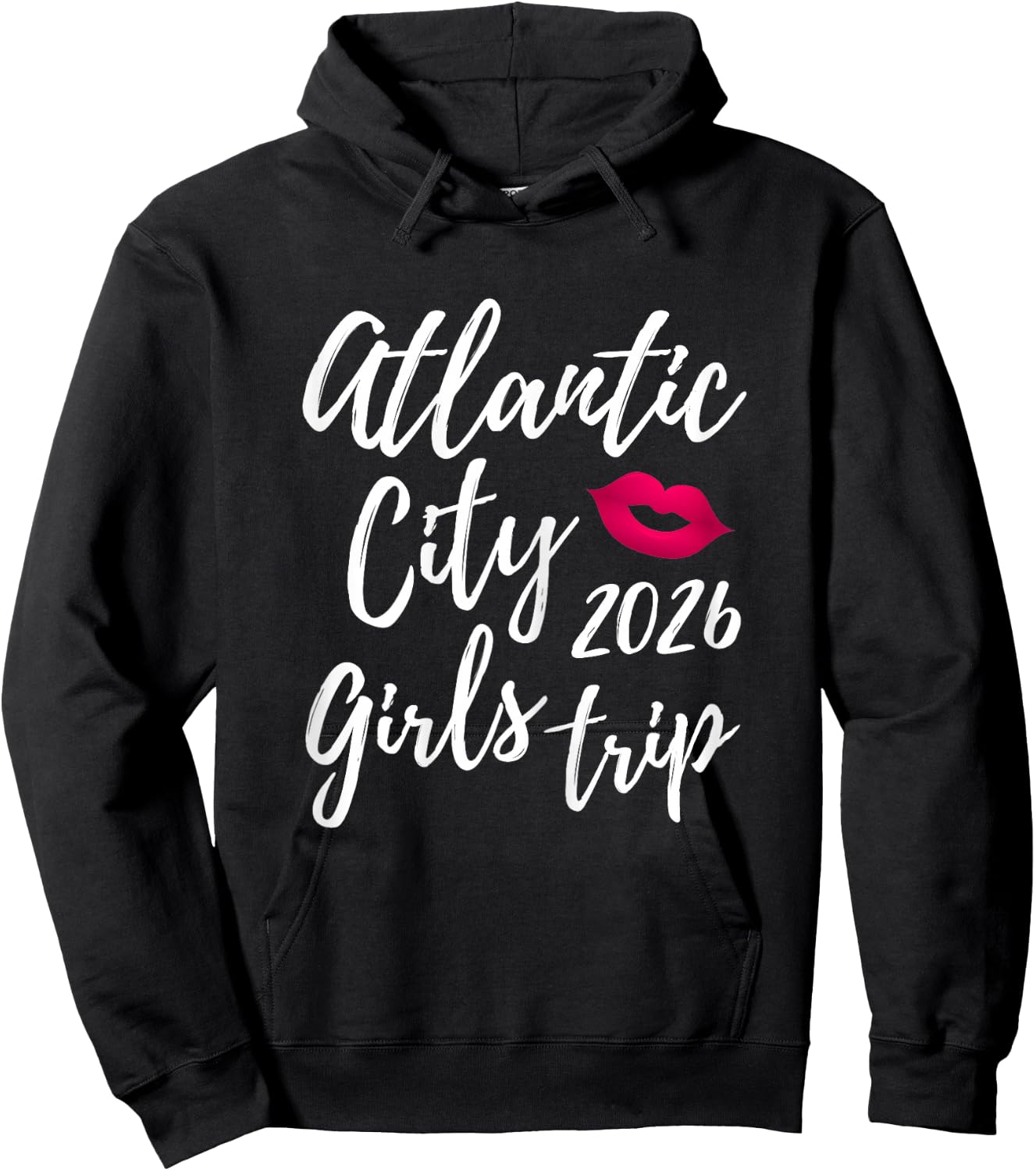 Atlantic City Girls Trip 2026 Bachelorette Vacation Group Hoodie - Hoodie | Black
