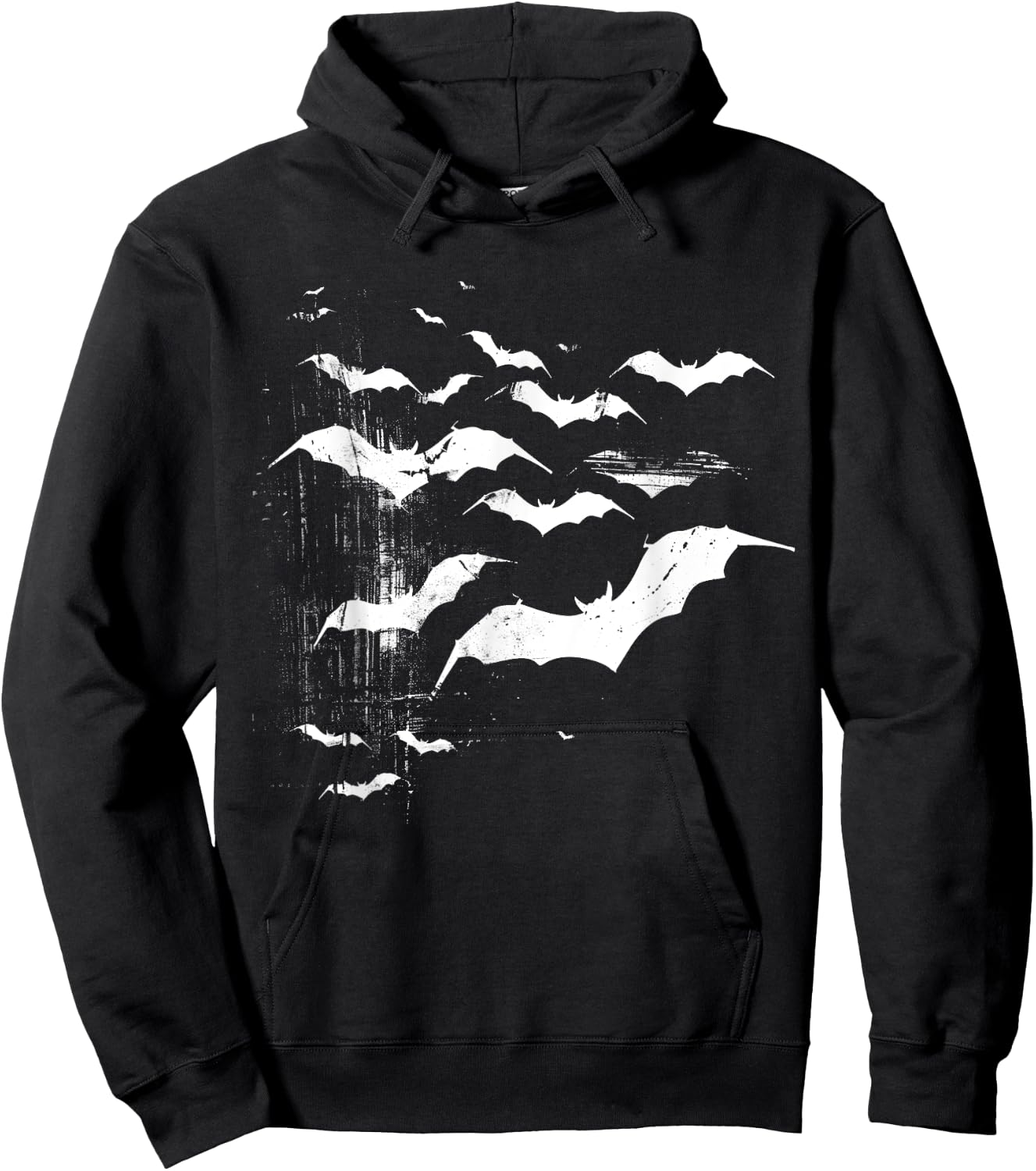 Vampire Bats Horror Spooky Scary Halloween Goth Aesthetic Hoodie - Hoodie | Black