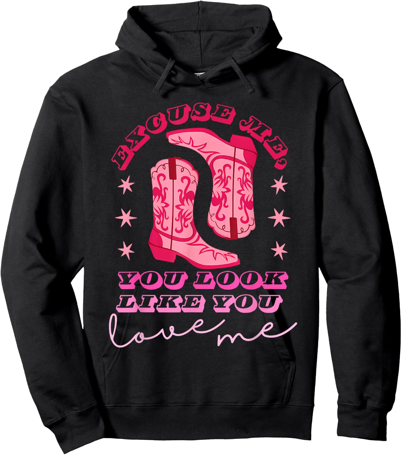 Excuse Me You Look Like You Love Me Apparel Hoodie - Hoodie | Black