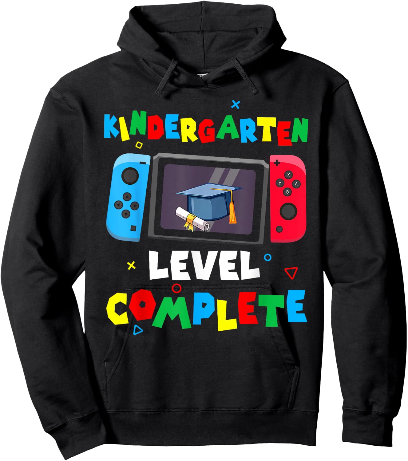 Game Controller Level Kindergarten Complete Boys Graduation Hoodie - Hoodie | Black