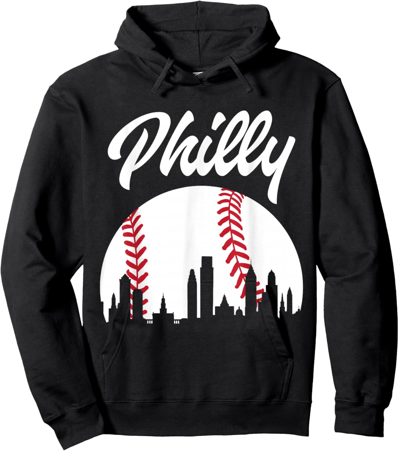 Baseball Player Philly Philadelphia City Pennsylvania Gift Hoodie - Hoodie | Black