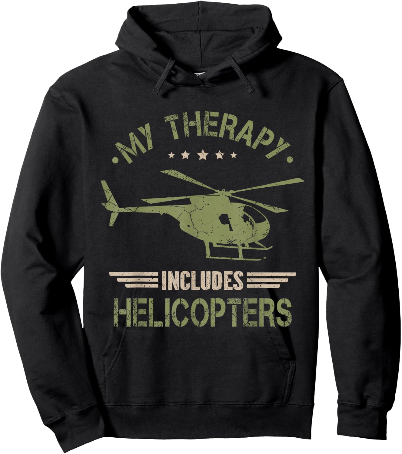 Helicopter Pilot Funny Hoodie - Hoodie | Black