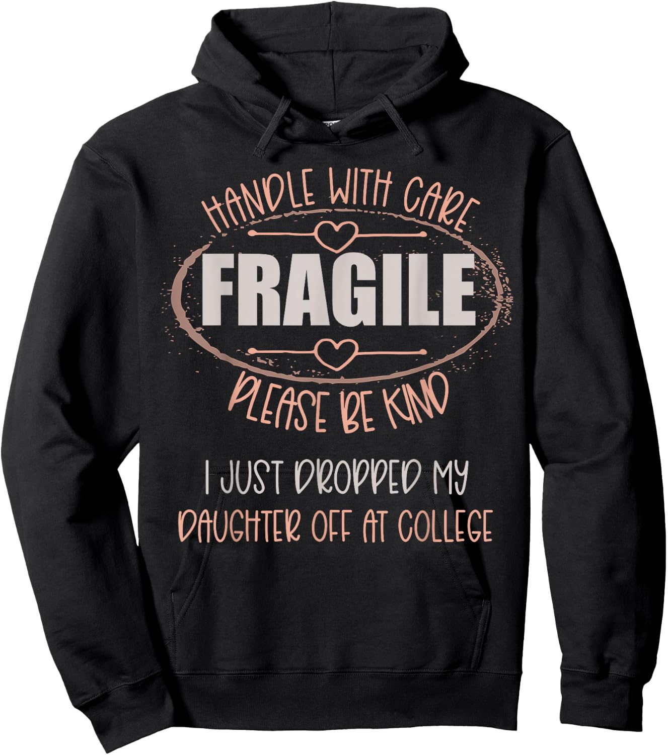 Leaving For College For Mom From Daughter Going To College Hoodie - Hoodie | Black