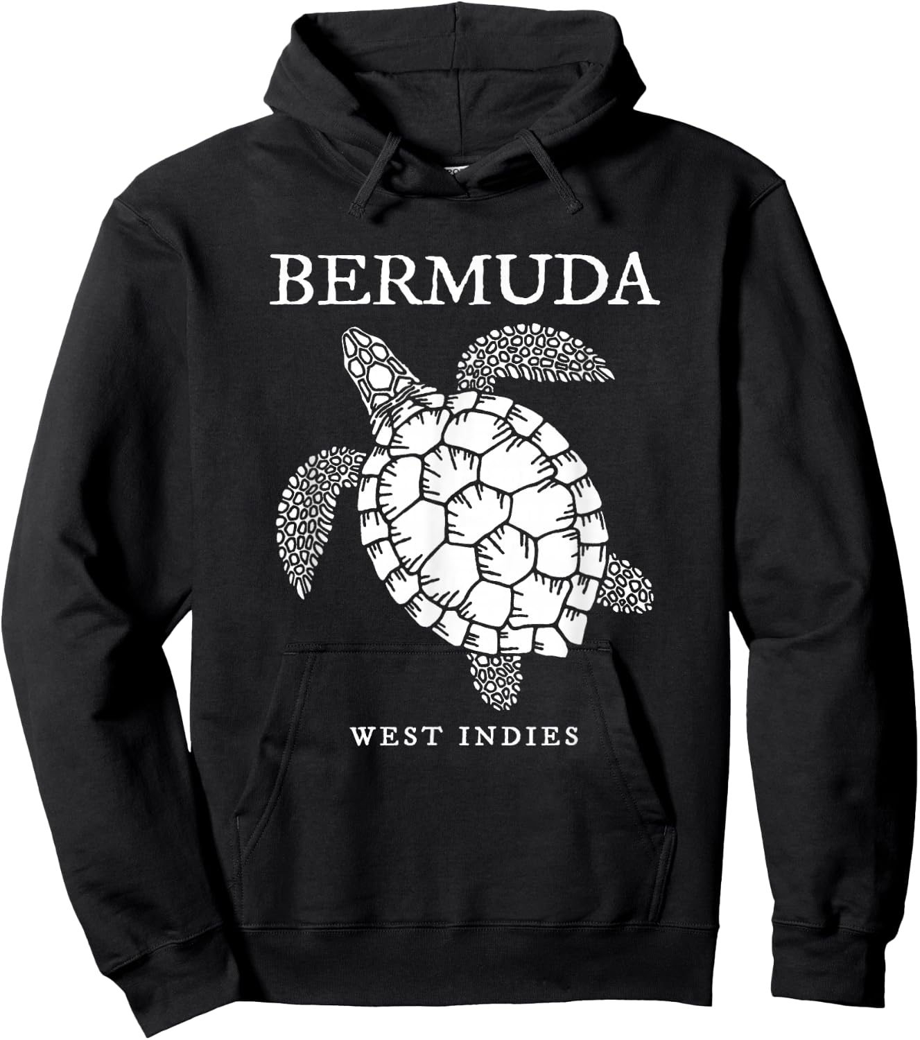 Bermuda Sea Turtle Girls Boys Toddler Souvenir Hoodie - Hoodie | Black
