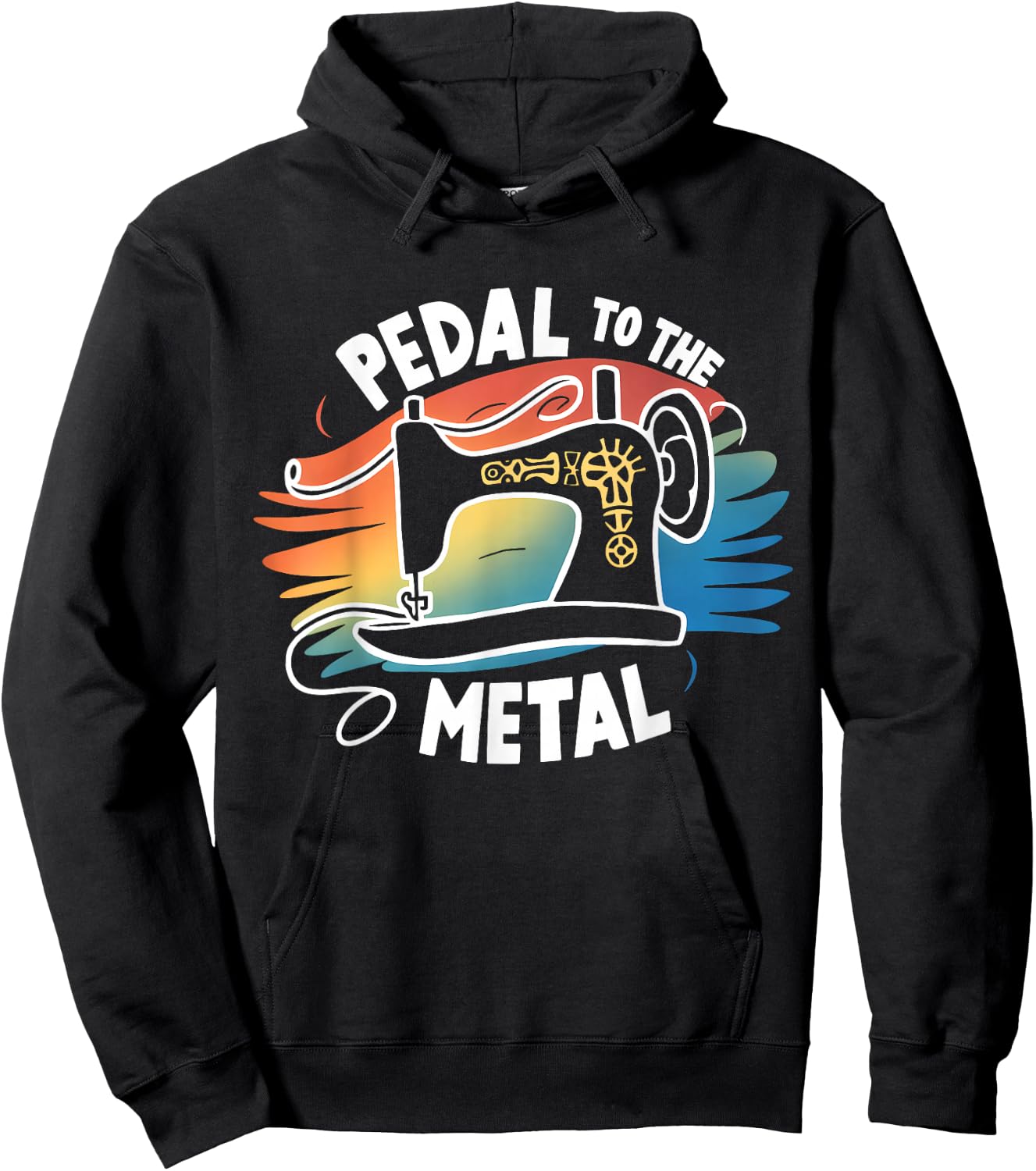Pedal to the Metal Sewing Machine Quilting Craft Lover Women Hoodie - Hoodie | Black