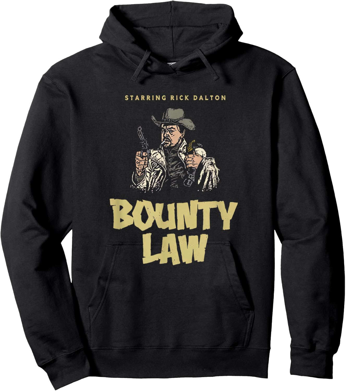 Bounty Law Retro Rick Dalton Hoodie - Hoodie | Black