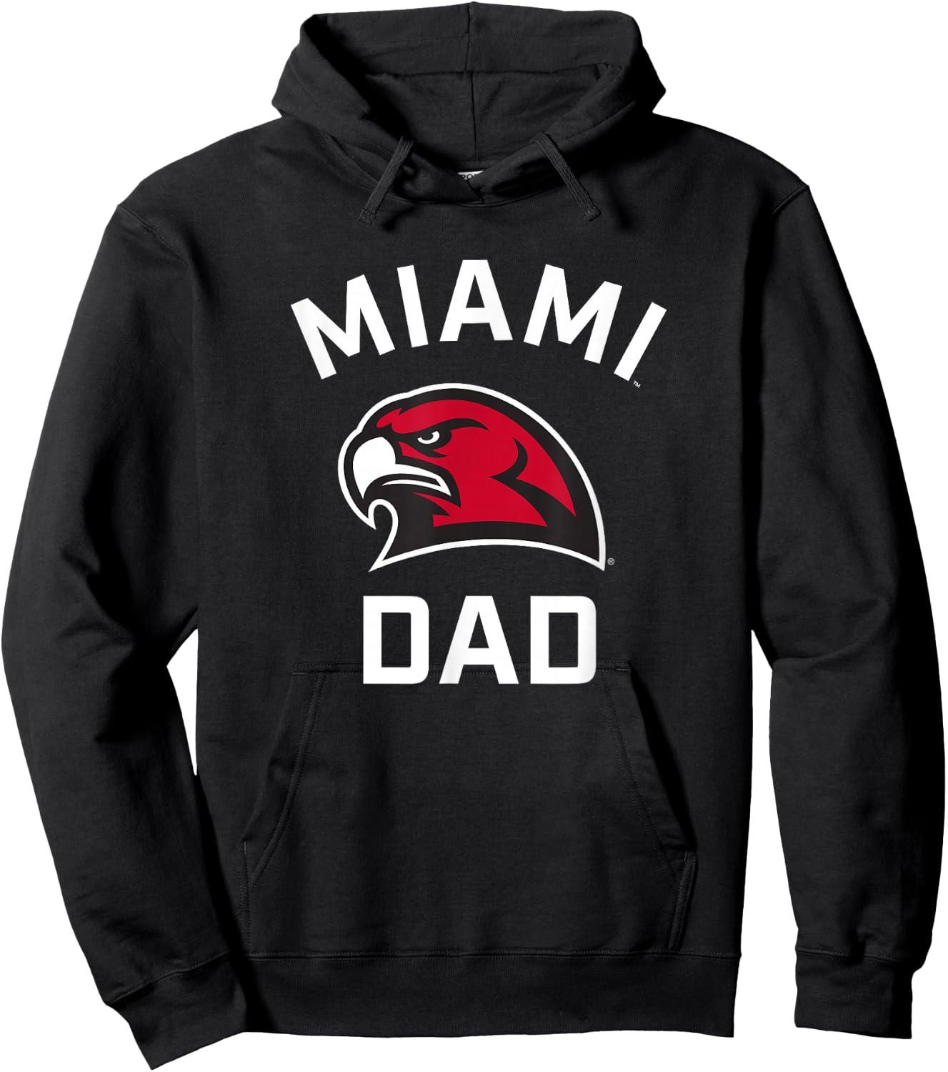 Miami University Ohio Redhawks Arched Dad Hoodie - Hoodie | Black
