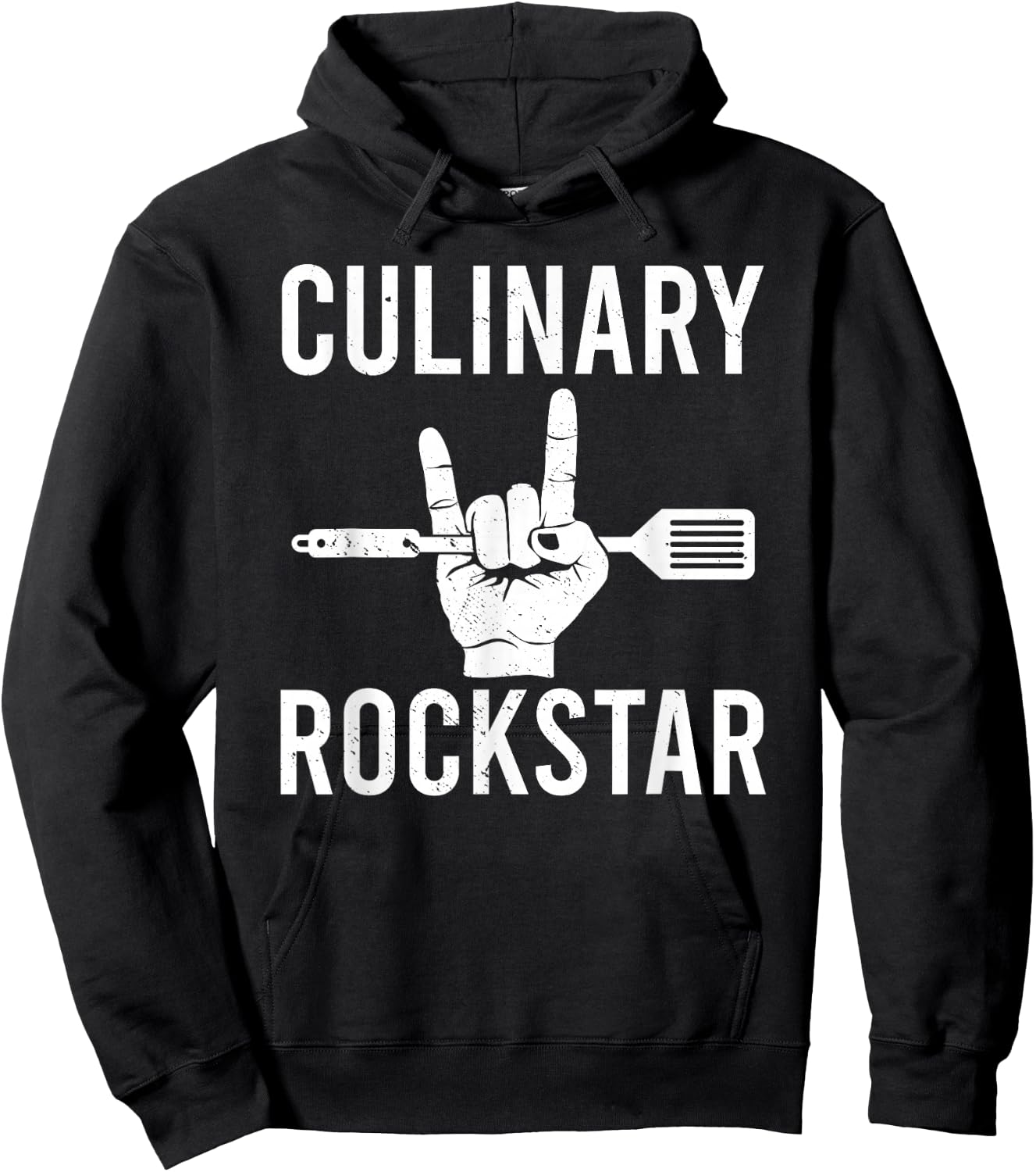 Culinary Rockstar Chef Cook Culinary Lover Hoodie - Hoodie | Black