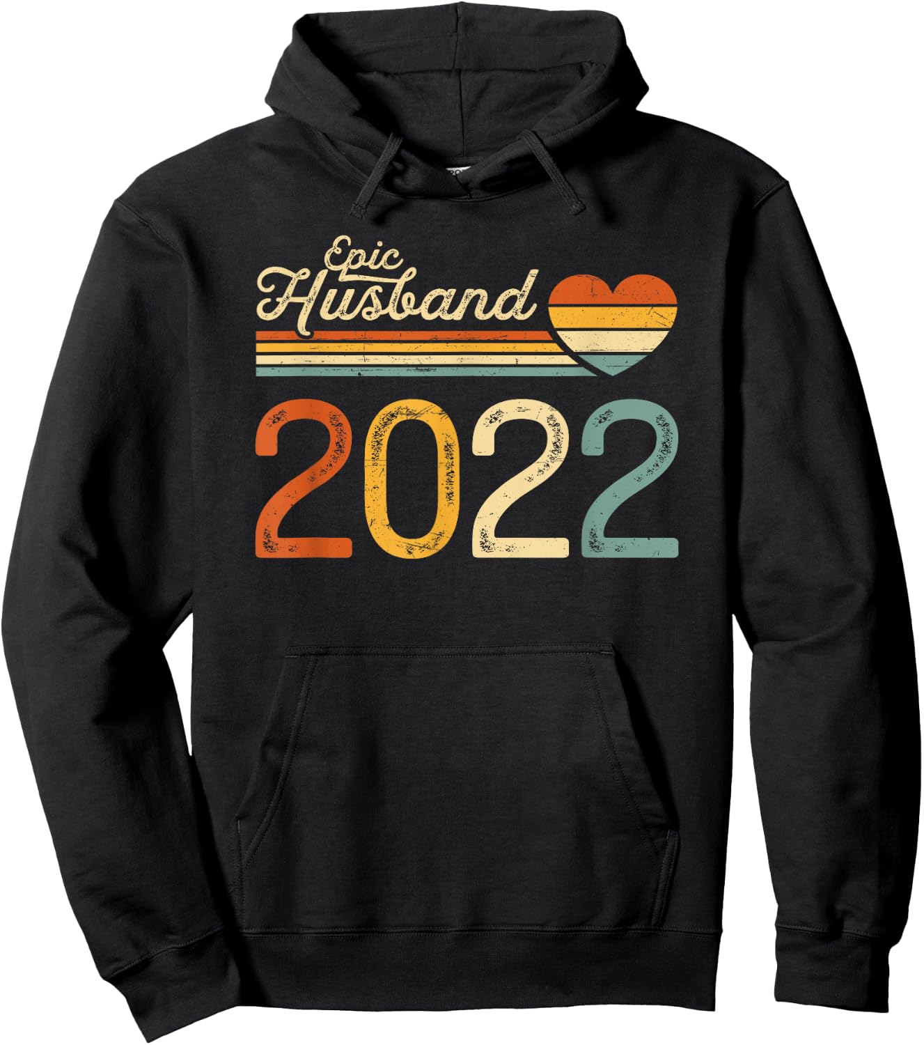 3rd wedding anniversary - Epic Husband Since 2022 3 years Hoodie - Hoodie | Black