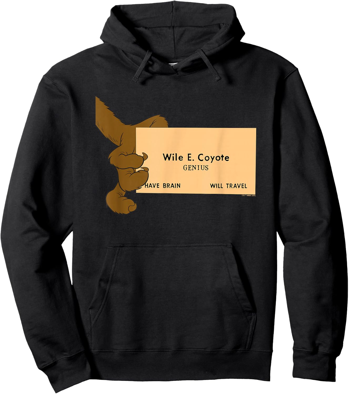 Looney Tunes Wile E. Coyote Genius Small Hoodie - Hoodie | Black