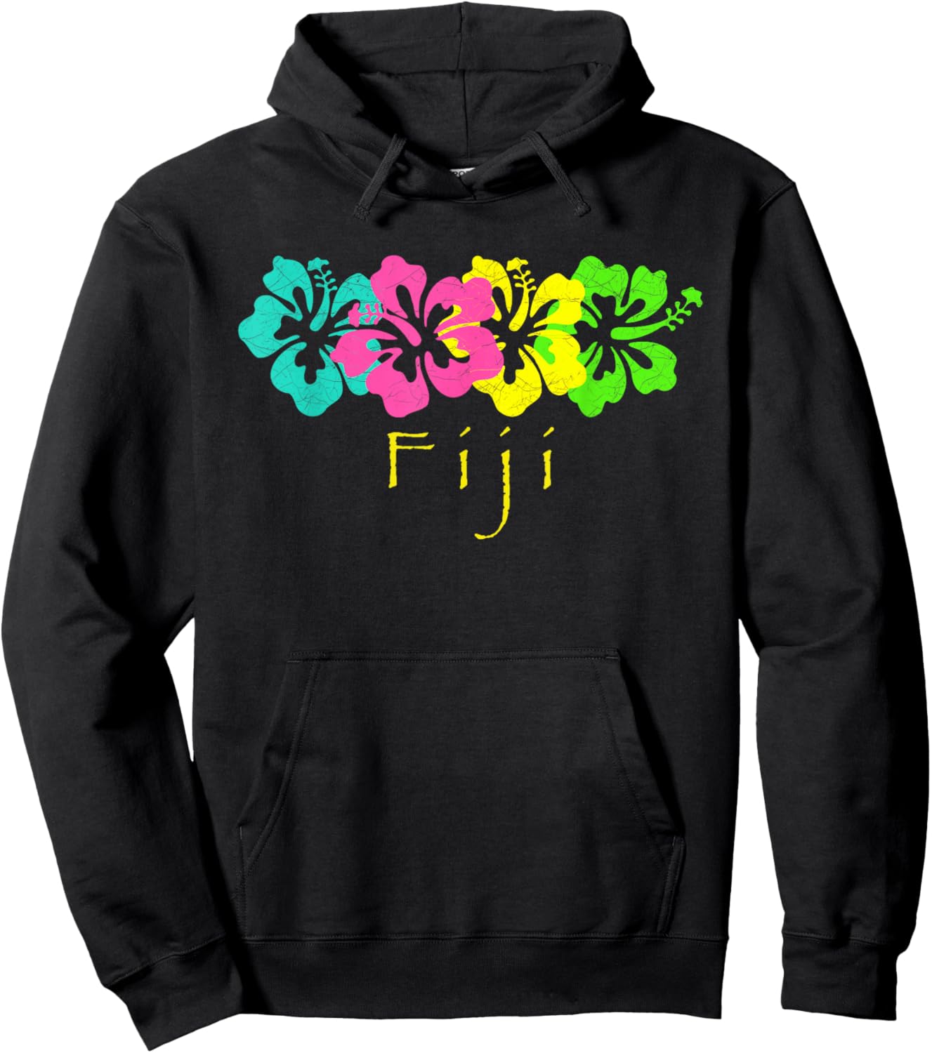 Fiji Tropical Beach /Fiji Travel Surf Hoodie - Hoodie | Black