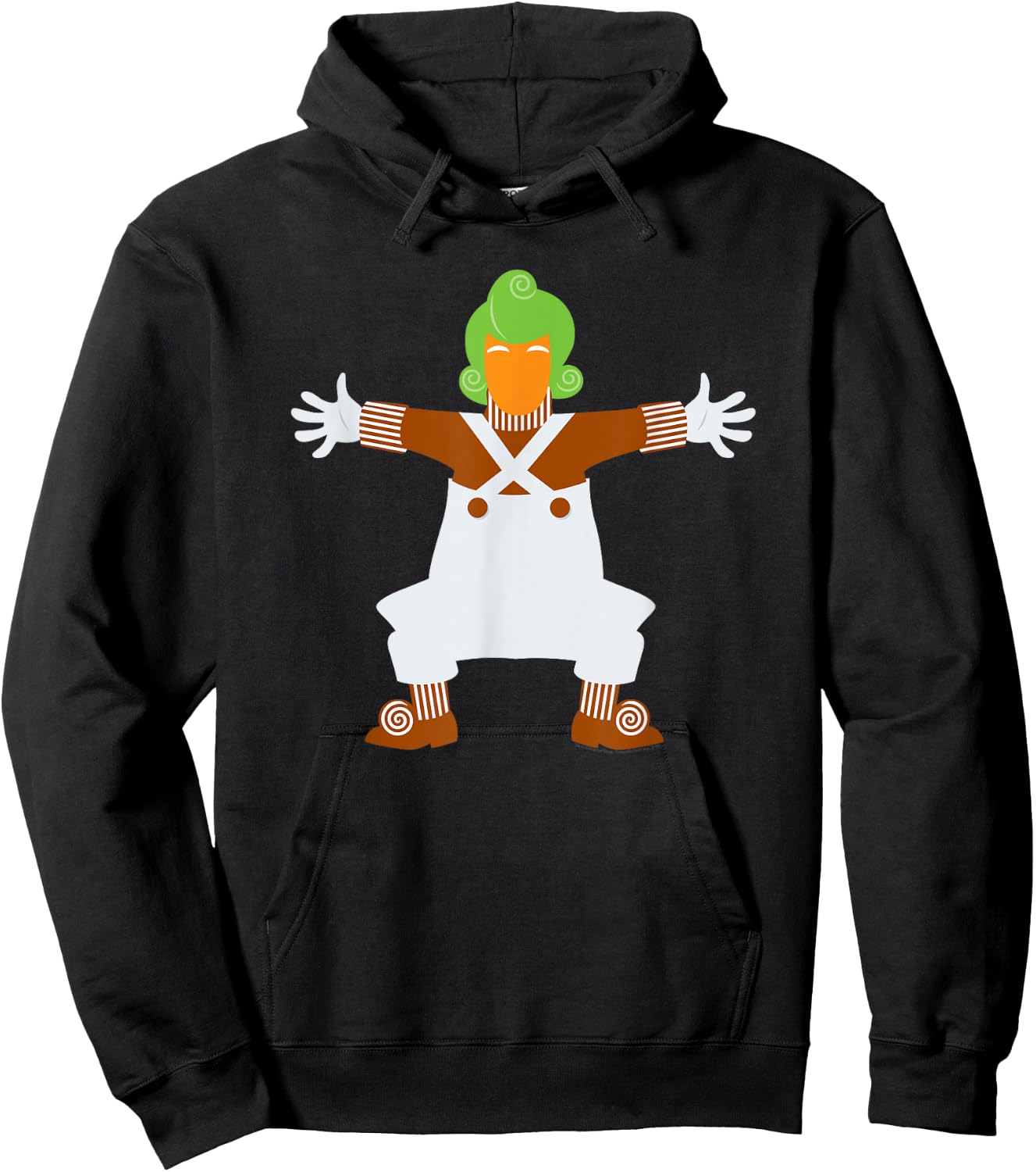 Willy Wonka & The Chocolate Factory Lone Oompa Loompa Hoodie - Hoodie | Black